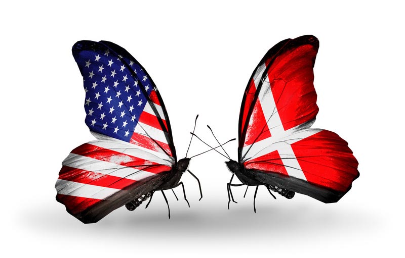 SAMARBEJDE MED AMERIKANERE; Cultural differences between the US and Denmark