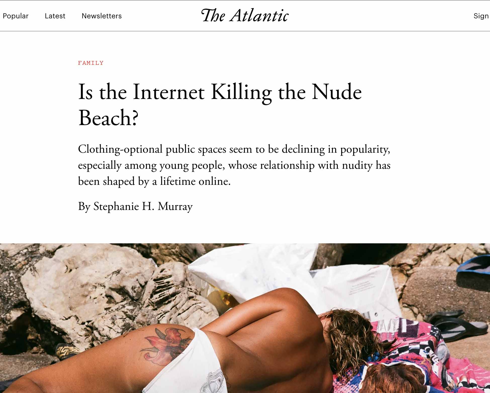 Kay Xander Mellish quoted in the Atlantic